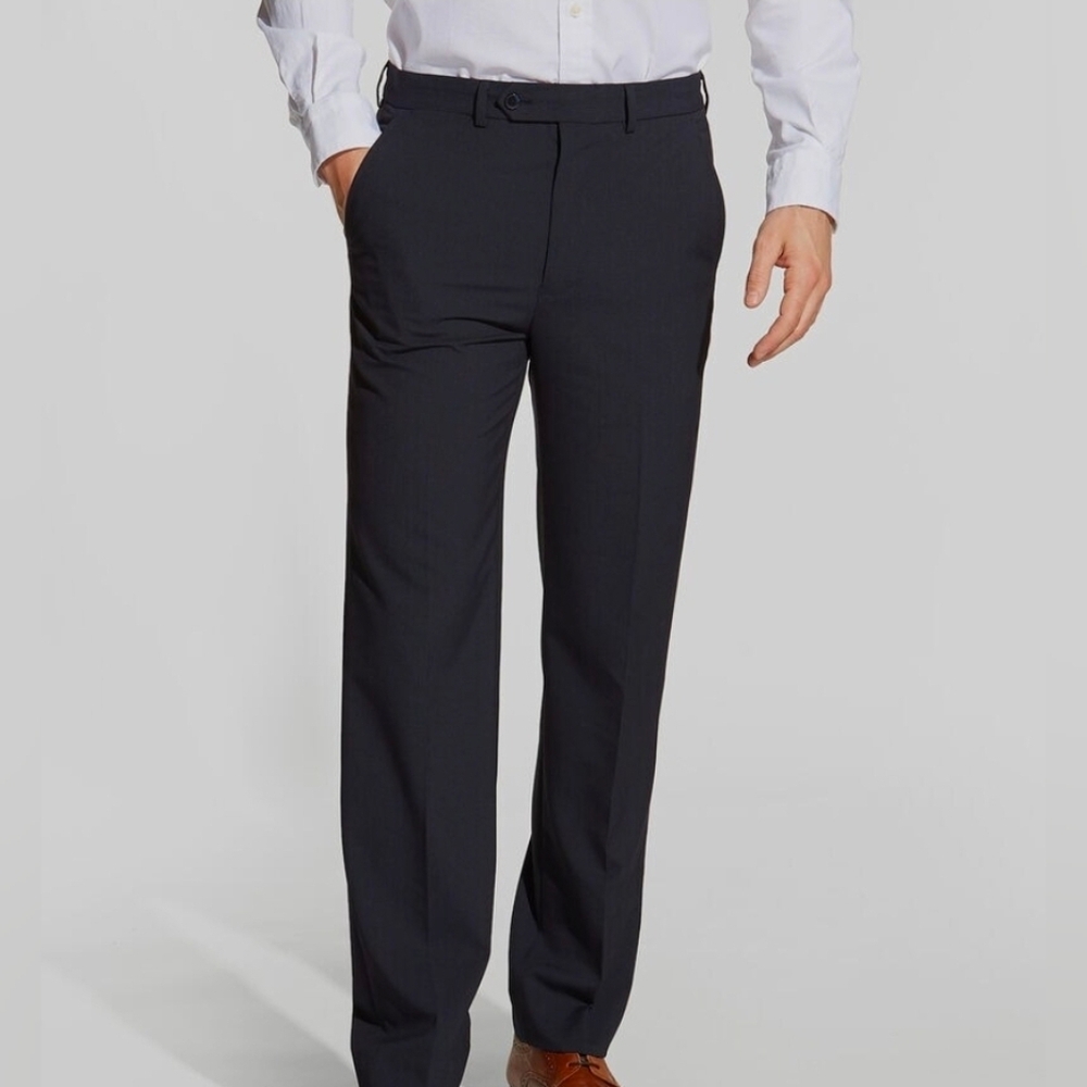 Nautica Gray Charcoal Micro-Plaid Dress Pants New With Tags Size 36W x 34L